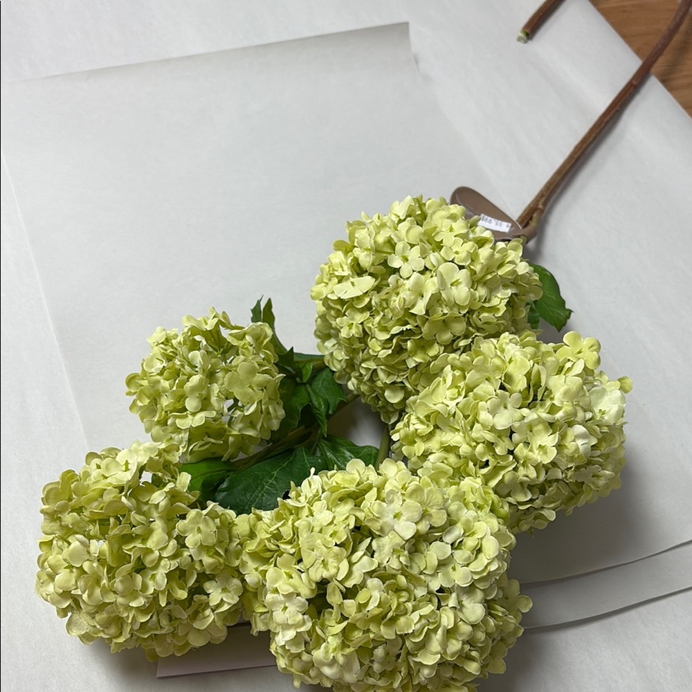 Winward Green Faux Hydrangea Floral Accent
